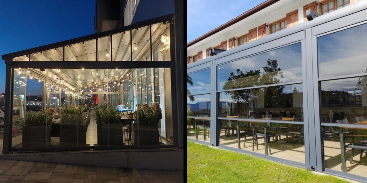 Zasteklitev terase - opcije